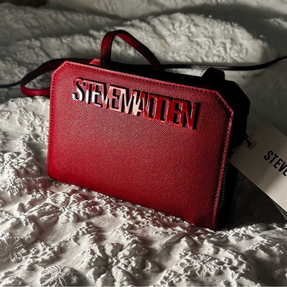Steve Madden Bold Red Crossbody Bag